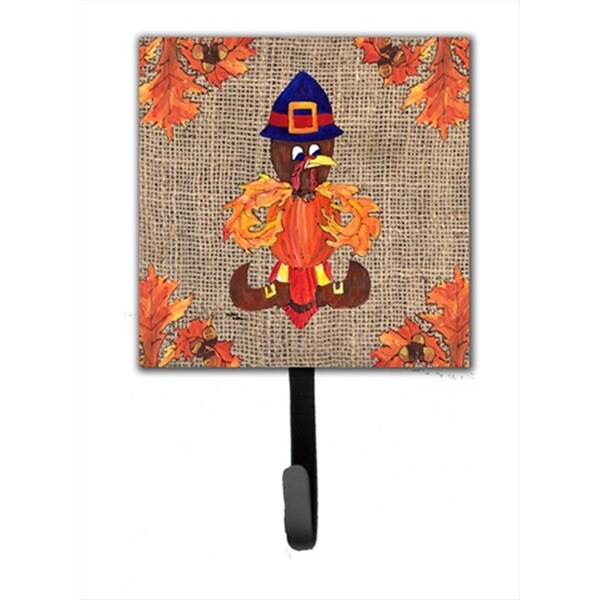 Jensendistributionservices Thanksgiving Turkey Pilgrim Fleur de lis Leash Holder Or Key Hook MI1657493 - main